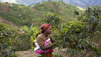 Productrice de café de la coopérative abakundakawa